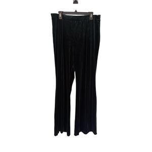 Womens Hunter Green Med-High Waist Elastic Flare Pants Size XXL